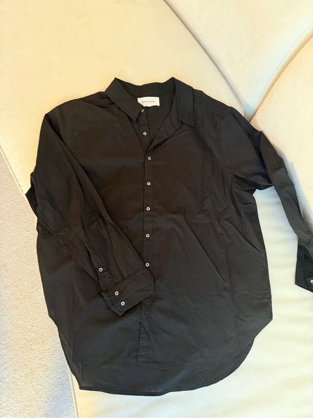 Dear John Black Long-Sleeve Button Shirt